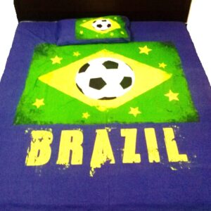 Brazil Football Team Double Bed Set – Samba Spirit Edition 💛💚⚽
