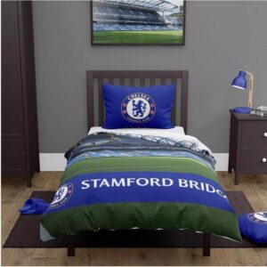 Chelsea FC Stamford Bridge Single Bed Set – Official Club Design 💙⚽
