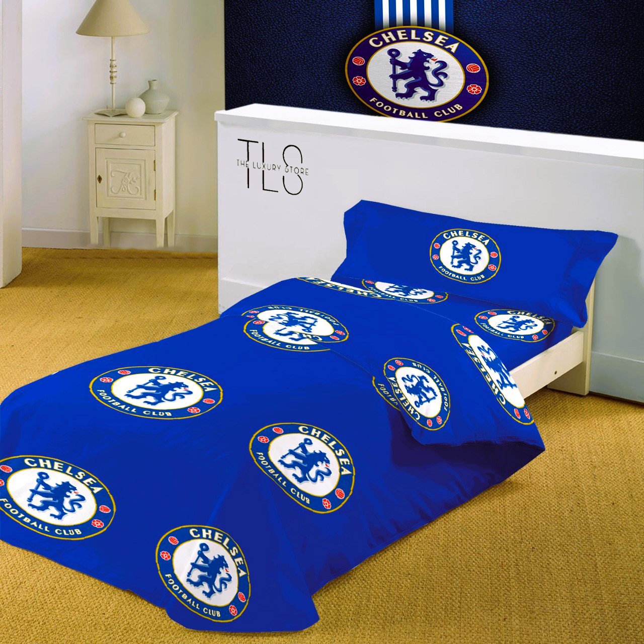 Chelsea FC Single Bed Set β Official Royal Blue Collection πβ½