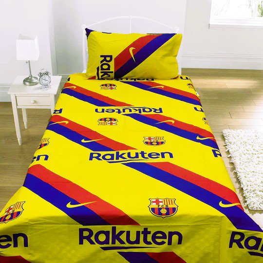 FC Barcelona Official Single Bed Set β Away Kit Edition (Yellow) β½ππ΅π΄