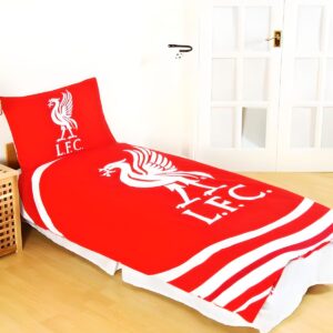 Liverpool FC Official Crest Single Bed Set – “You’ll Never Walk Alone” Edition ❤️⚽