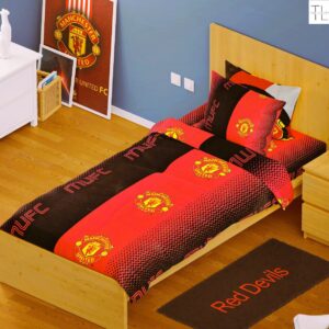 Manchester United “Red Devils” Single Bed Set – Premium Fan Edition