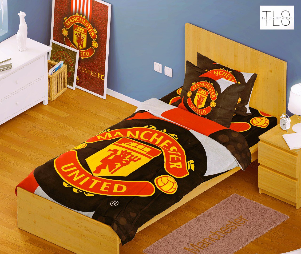 Manchester United Single Bed Set – Premium Fan Collection