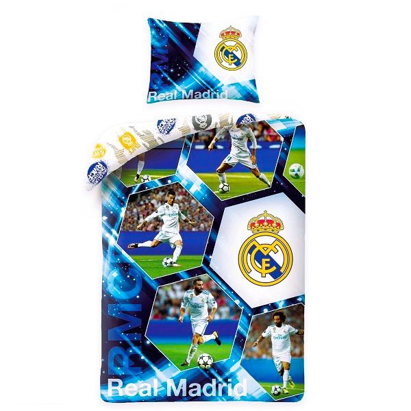 Real Madrid Football Action Single Bed Set