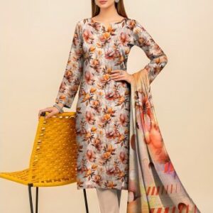 Elegant Beige Floral 3-Piece Slub Linen Suit 🌸