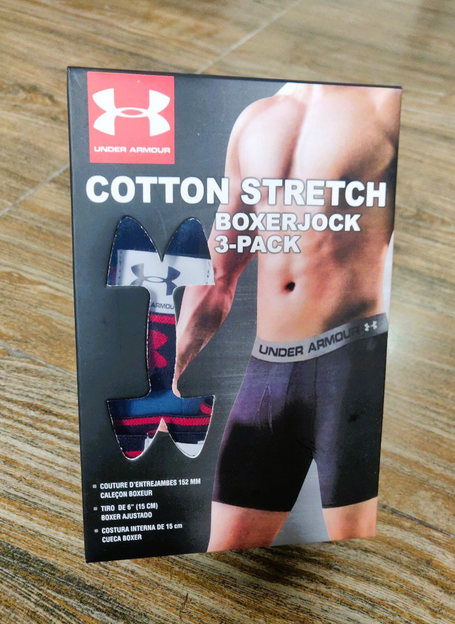 Under Armour Cotton Stretch Boxerjock – 3 Pack | Premium Performance Underwear