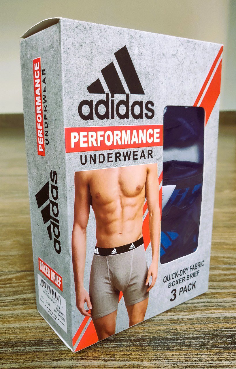 Adidas Performance Men’s Boxer Briefs – 3-Pack Quick-Dry Underwear