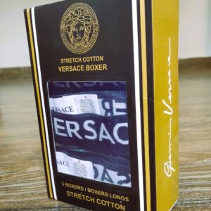 Versace Men’s Stretch Cotton Boxers – Premium 3-Pack