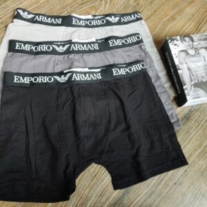 Emporio Armani Men’s Boxer Trunks – 3-Pack Premium Stretch Cotton