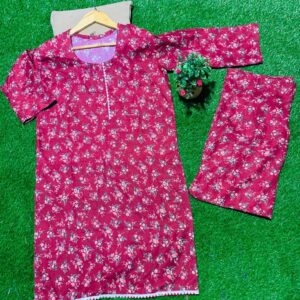 Elegant Maroon Floral Khaddar Suit 🌸🍂